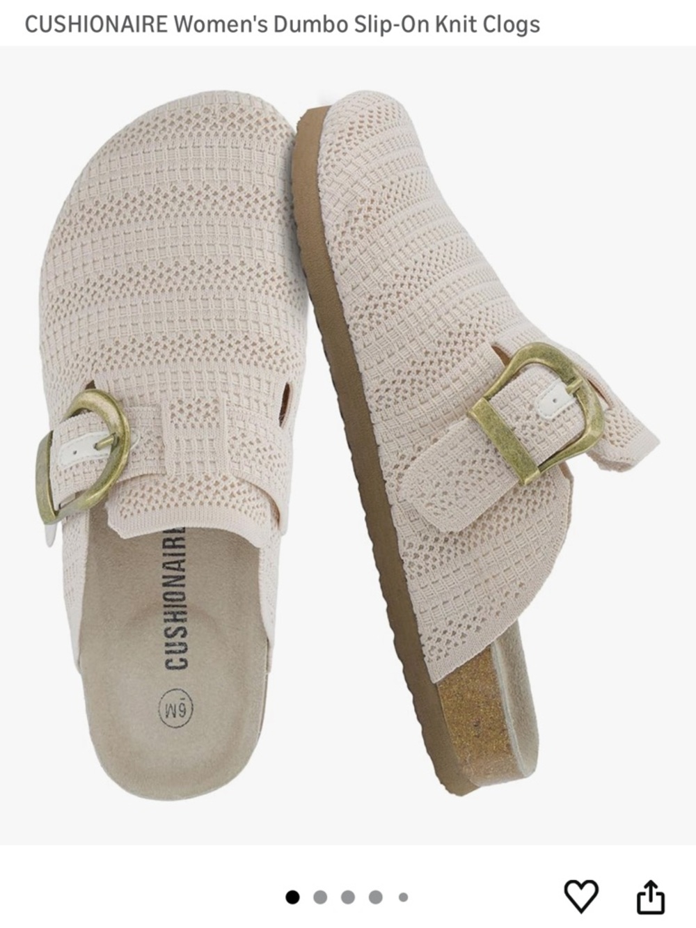 Women's Knit Slip-On Clogs in Light Pink